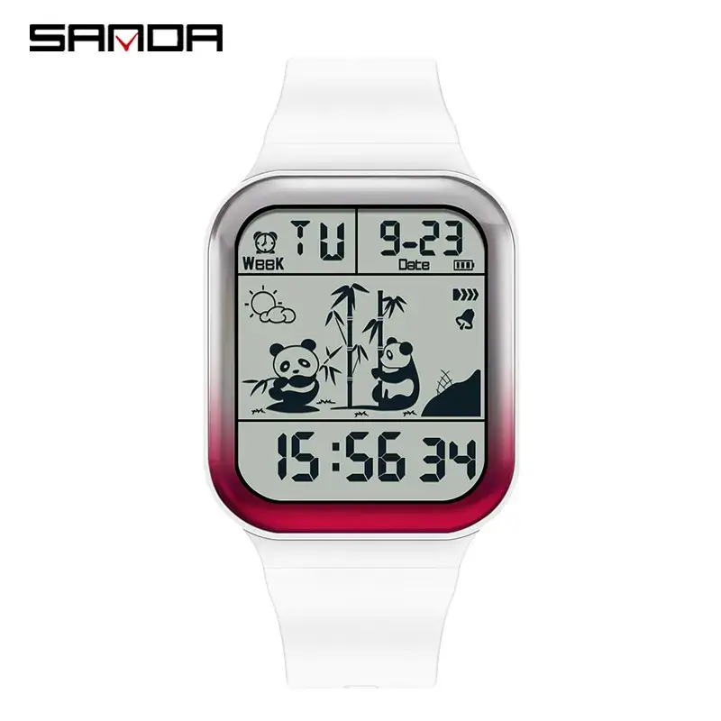Sanda Gradient Teen Watch Set Waterproof Digital Display - Image 2