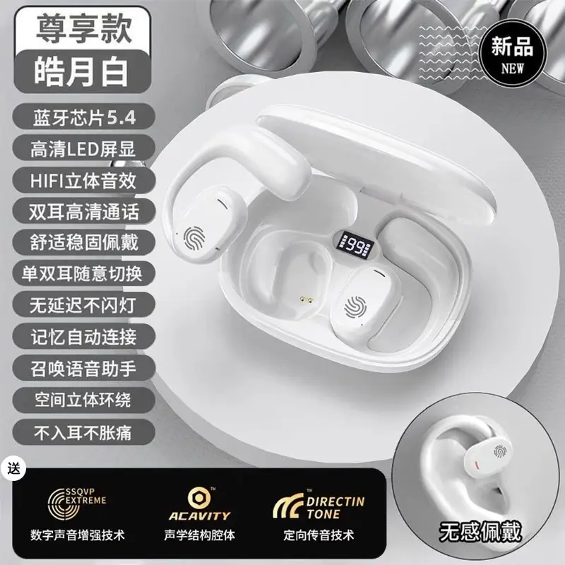 Wireless Ear-Mounted Headphones Bluetooth Bone Conduction - Image 2