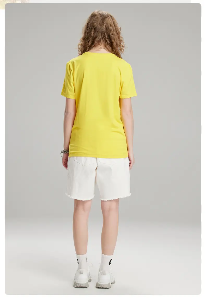 Men's Light Blue Lycra Cotton T-Shirt Round Neck Short Sleeve — feature 34