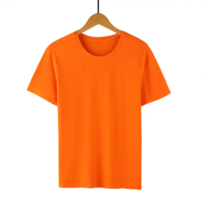 Men's Light Blue Lycra Cotton T-Shirt Round Neck Short Sleeve