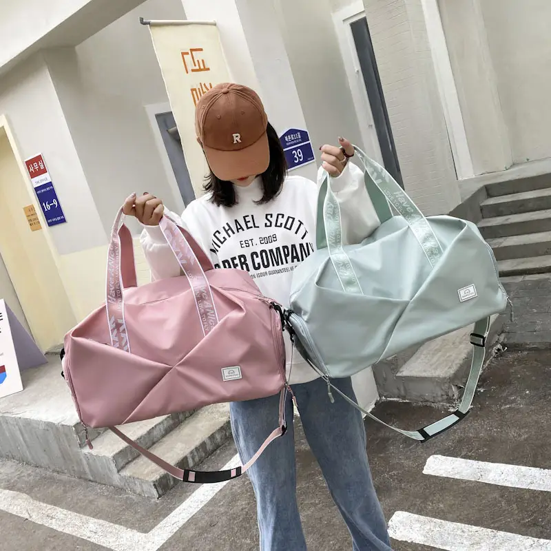 Black Travel Bag 2025 Large Capacity Dry Wet Separation - Image 9