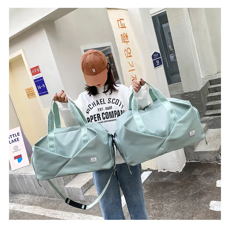 Black Travel Bag 2025 Large Capacity Dry Wet Separation — feature 44