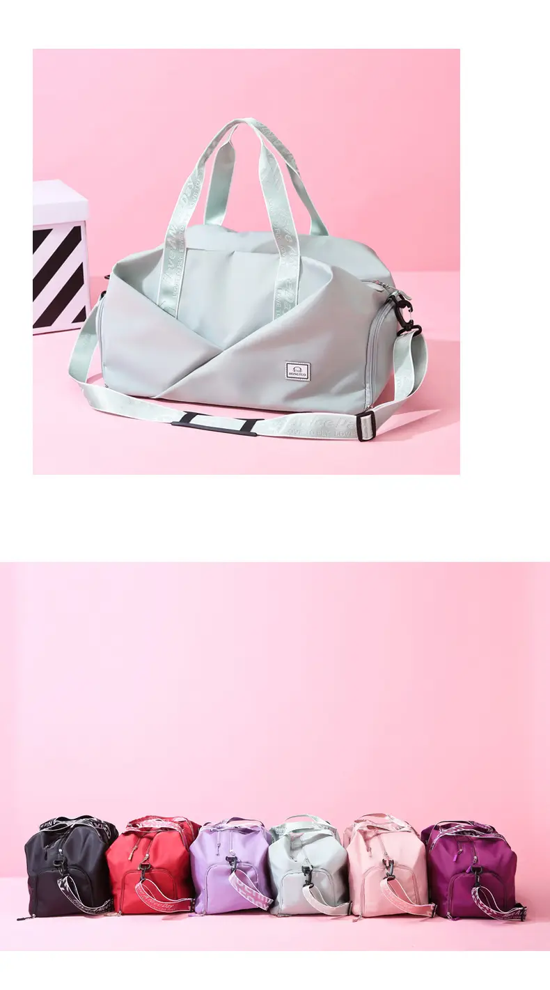 Black Travel Bag 2025 Large Capacity Dry Wet Separation — feature 9