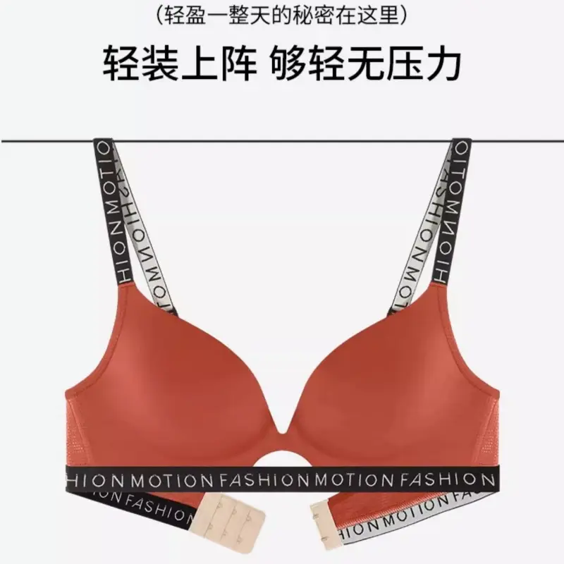 Women's Red Push Up Bra with Adjustable Band Large Size - Image 14