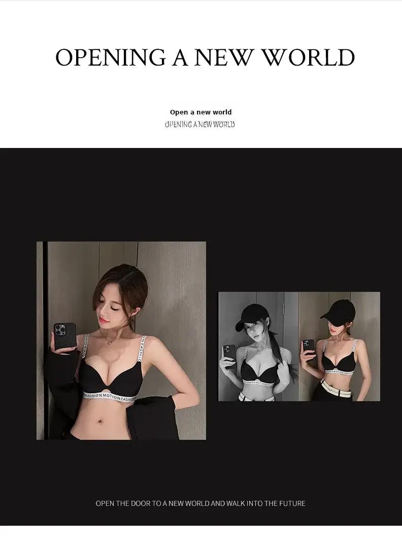 Women's Red Push Up Bra with Adjustable Band Large Size — feature 4