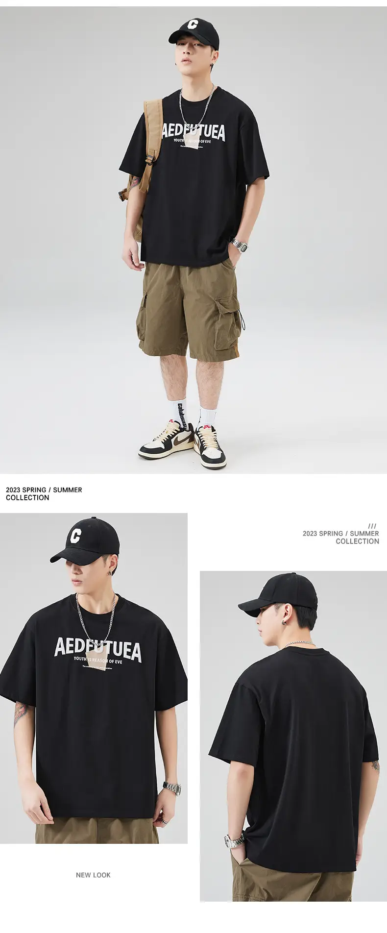 Men Grey Cotton T-Shirt with "EDFUTUA" Print — feature 14