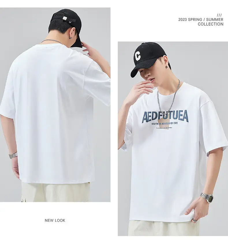Men Grey Cotton T-Shirt with "EDFUTUA" Print — feature 7