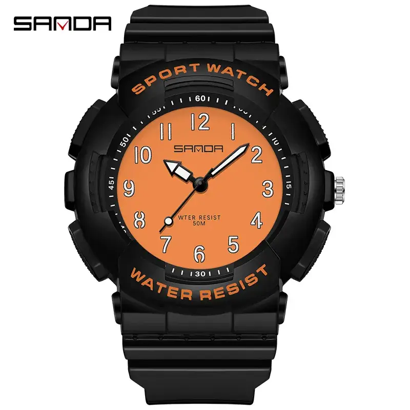 Sanda Pink Water Resistant Youth Digital Watch - Image 11