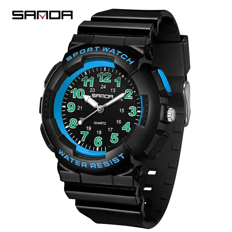 Sanda Pink Water Resistant Youth Digital Watch - Image 15