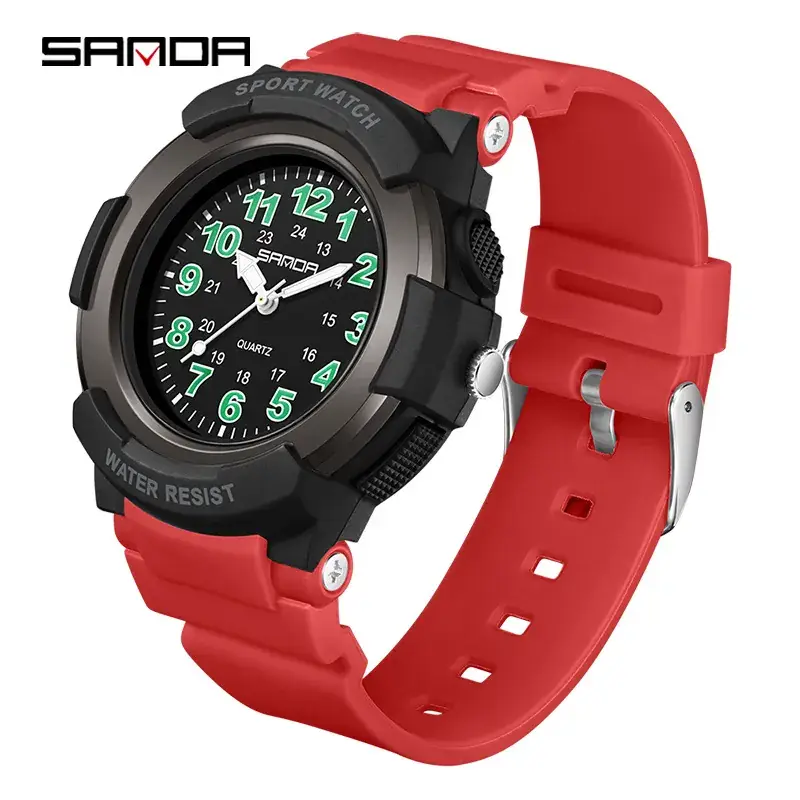 Sanda Pink Water Resistant Youth Digital Watch - Image 24