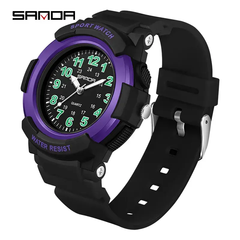 Sanda Pink Water Resistant Youth Digital Watch - Image 27