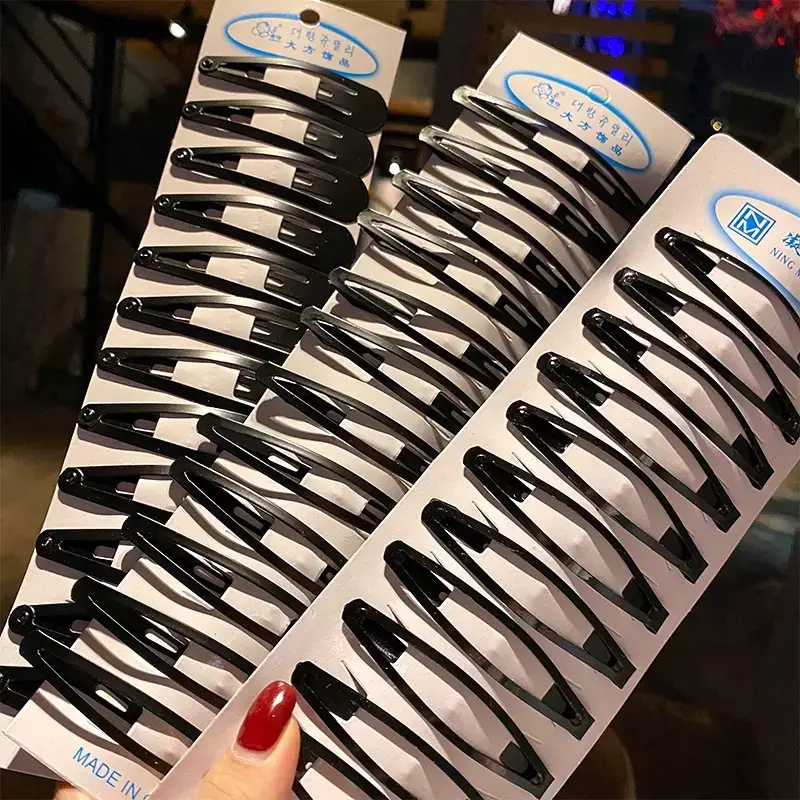 Black Hair Clips Water Drop Set for Women - Image 11