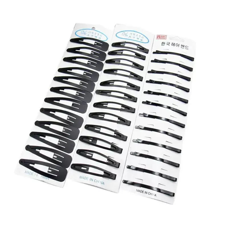 Black Hair Clips Water Drop Set for Women - Image 12