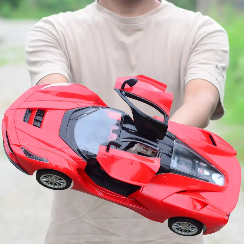 1:14 Farari charging remote control simulation car model gravity induction cool light one-key door children's toy car