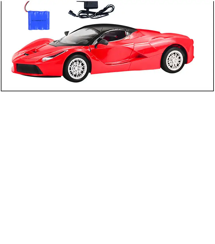 1:14 Farari charging remote control simulation car model gravity induction cool light one-key door children's toy car — feature 16