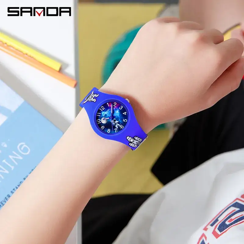 Kids Starry Watch Blue Space Man Design - Image 10