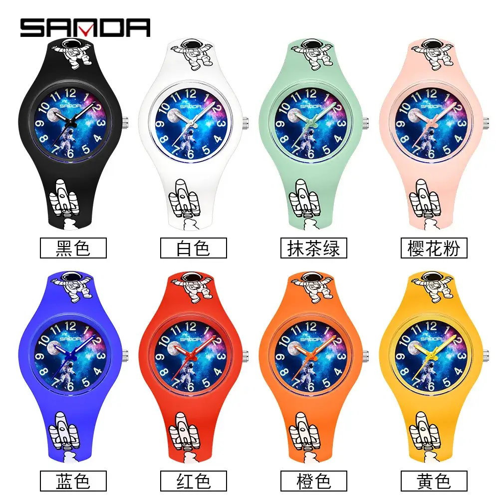 Kids Starry Watch Blue Space Man Design - Image 11