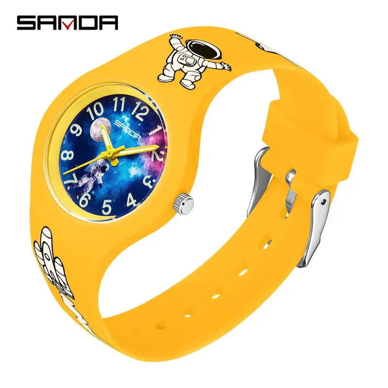 Kids Starry Watch Blue Space Man Design - Image 5