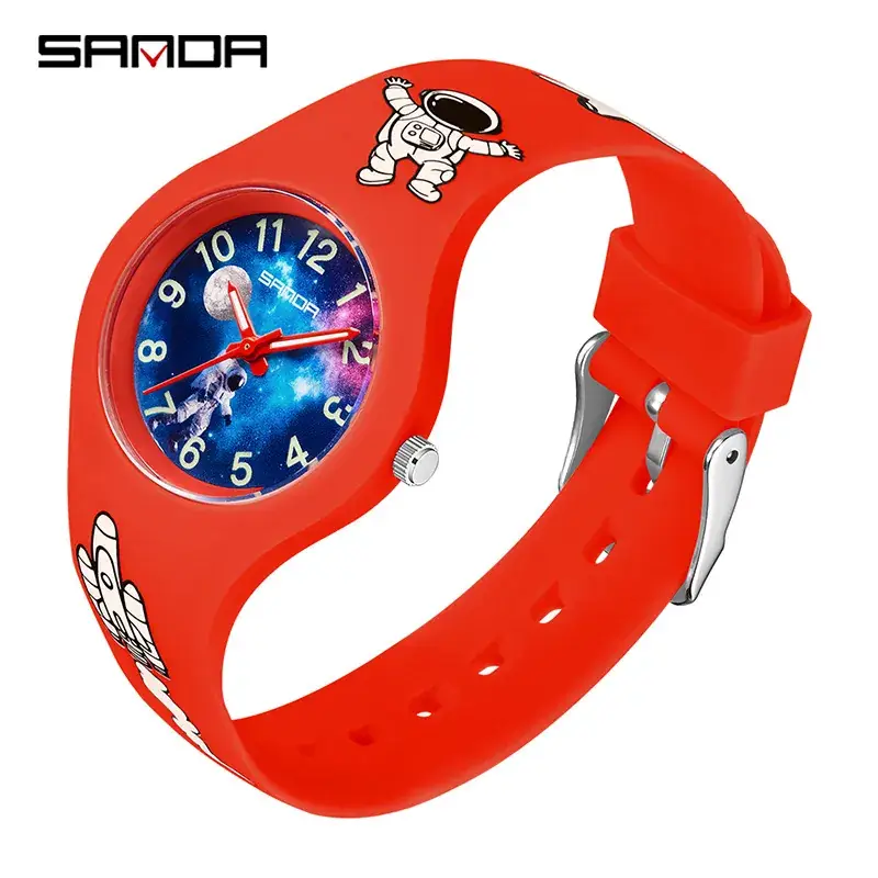 Kids Starry Watch Blue Space Man Design - Image 6