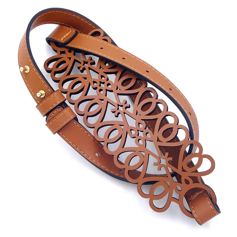New Women's Hollow Belt Wide Waist Seal Black Adjustable β feature 8