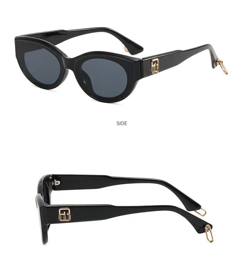 Retro Cat's Eye Sunglasses Women Black High End β feature 4