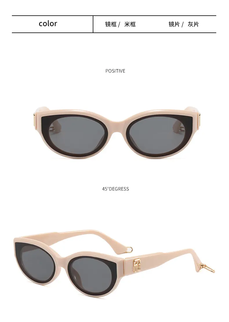 Retro Cat's Eye Sunglasses Women Black High End β feature 6