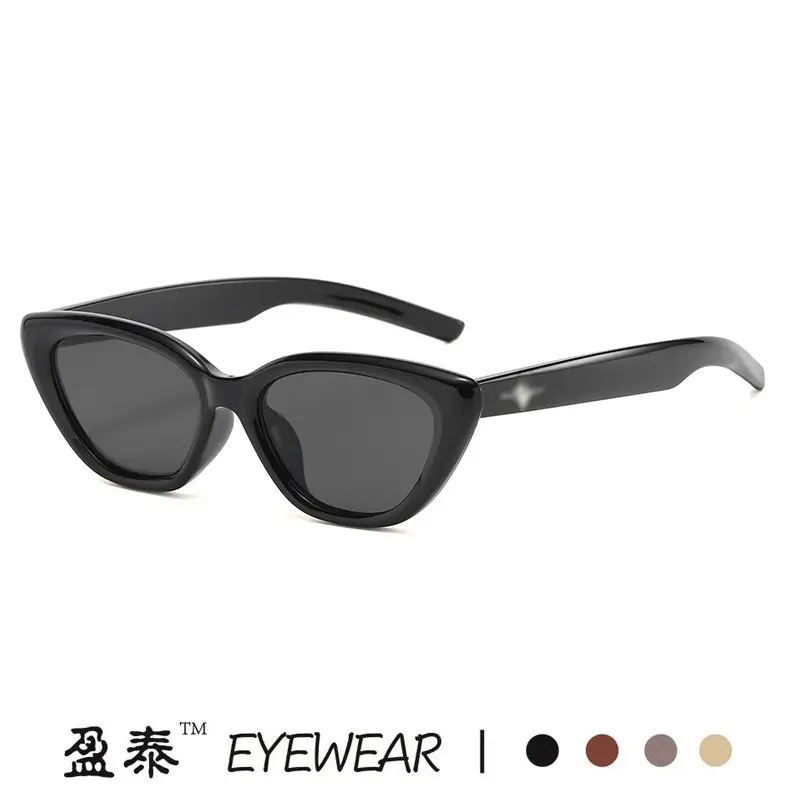 Women Cat Eye Sunglasses European American Retro Small Frame - Image 8