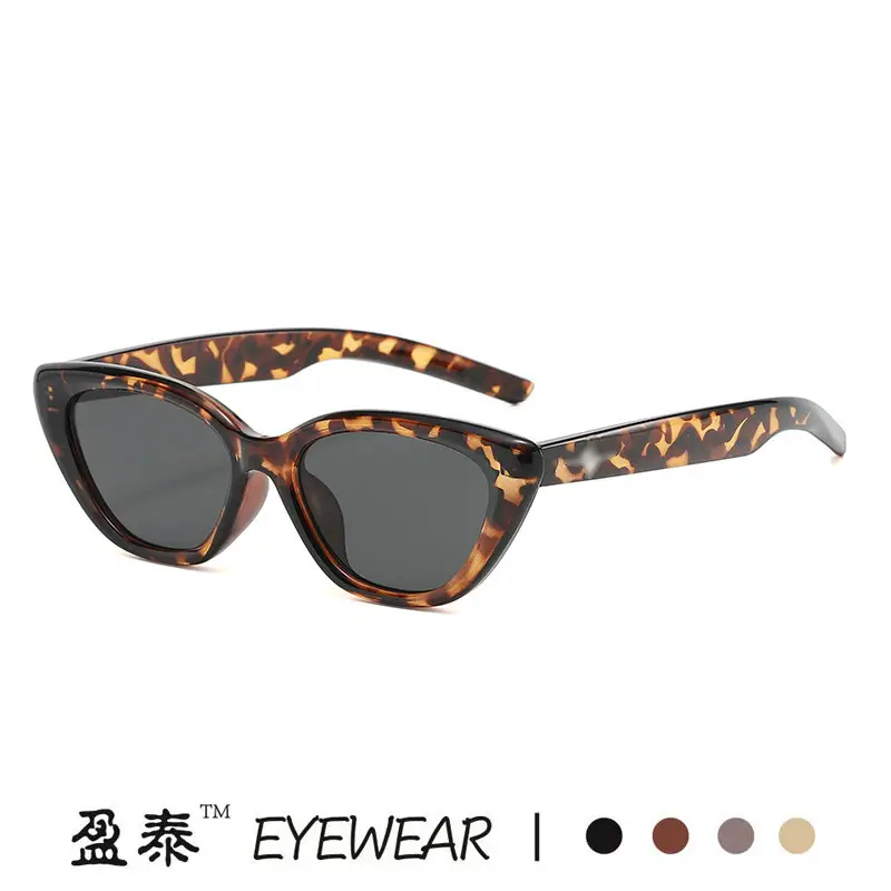 Women Cat Eye Sunglasses European American Retro Small Frame - Image 9