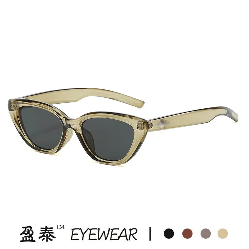 Women Cat Eye Sunglasses European American Retro Small Frame - Image 10