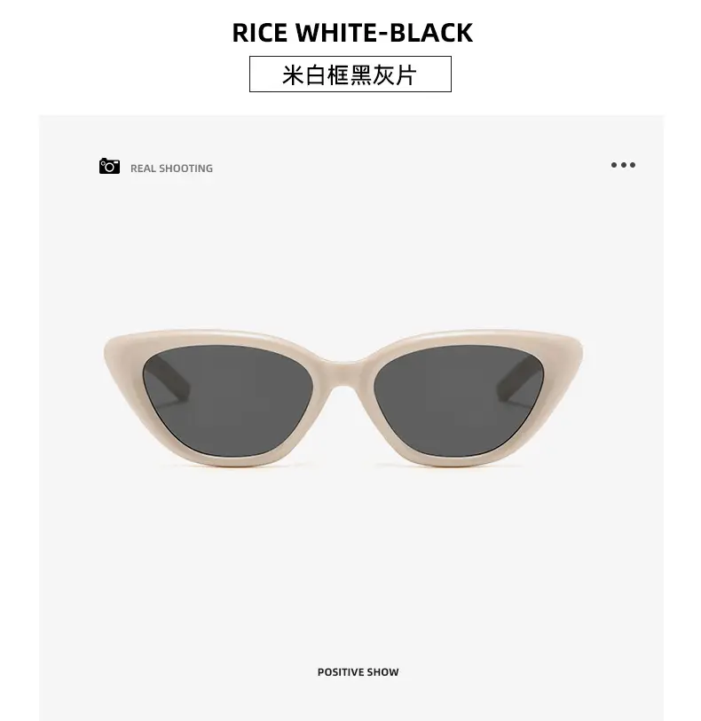 Women Cat Eye Sunglasses European American Retro Small Frame — feature 16