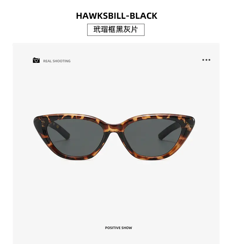 Women Cat Eye Sunglasses European American Retro Small Frame — feature 18