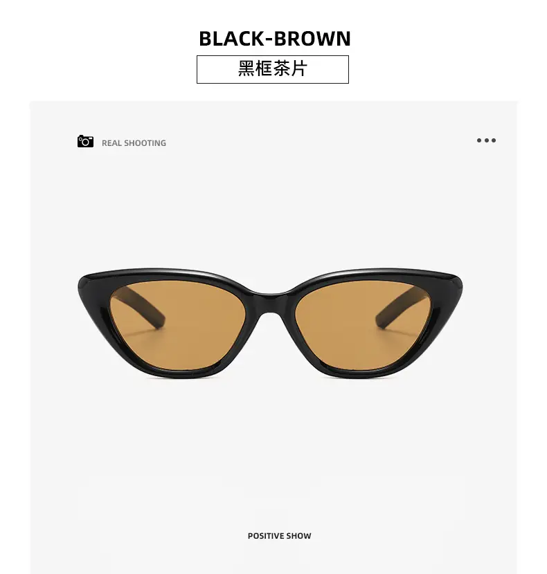 Women Cat Eye Sunglasses European American Retro Small Frame — feature 22
