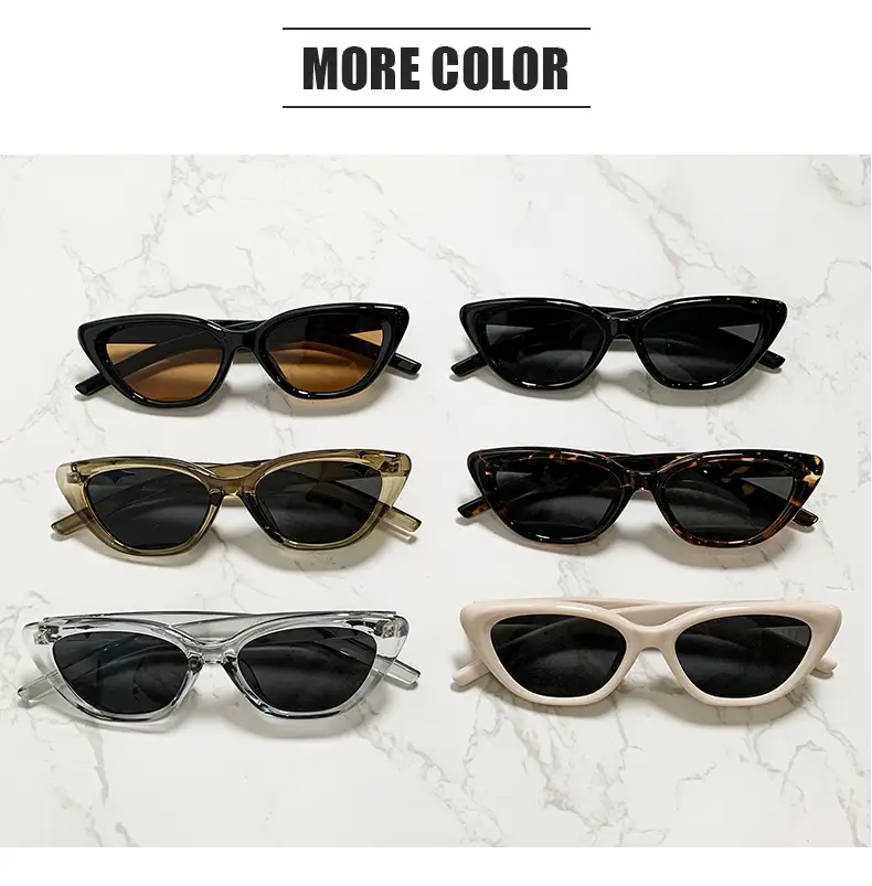 Women Cat Eye Sunglasses European American Retro Small Frame — feature 26