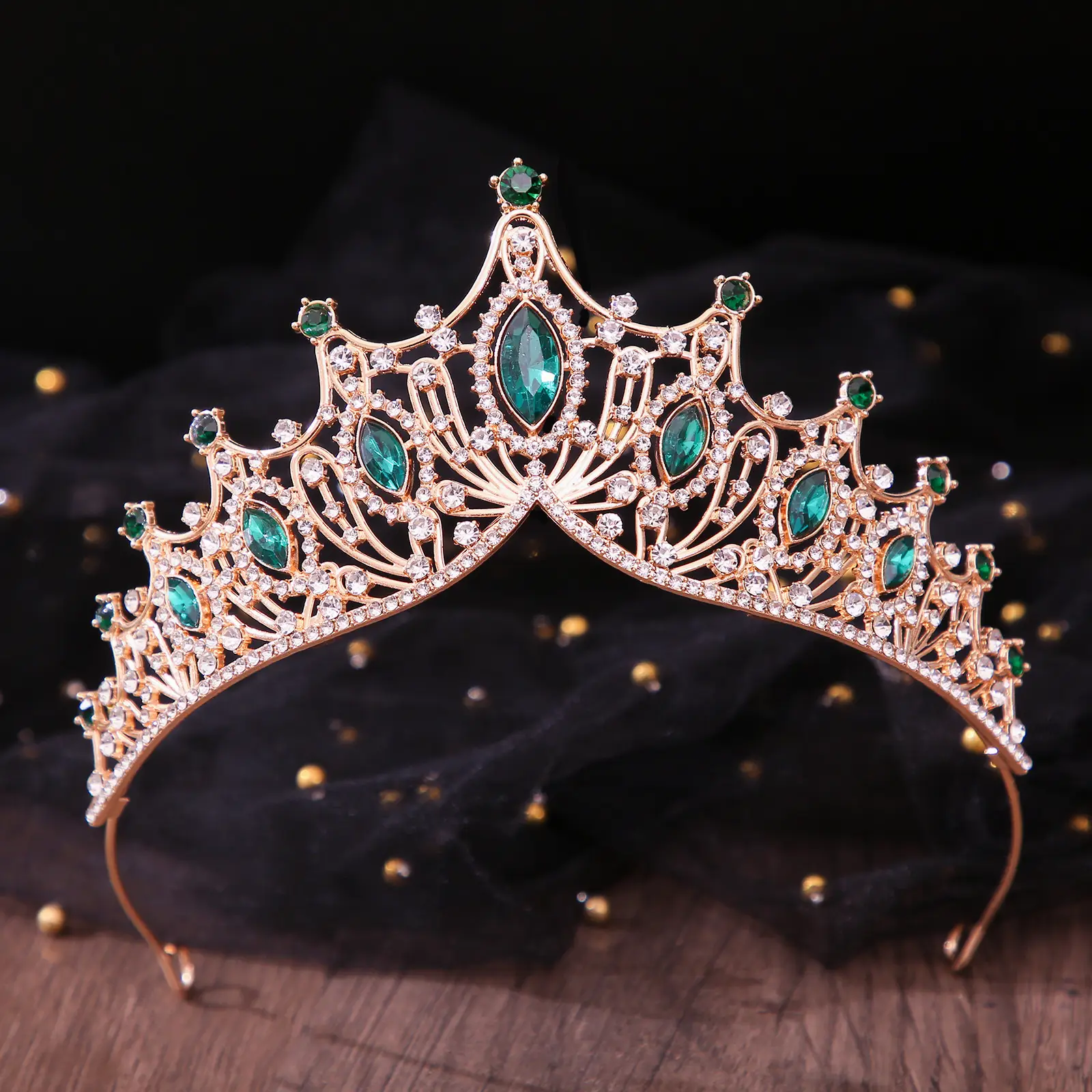 Korean Style Crystal Crown for Girls Birthday Party