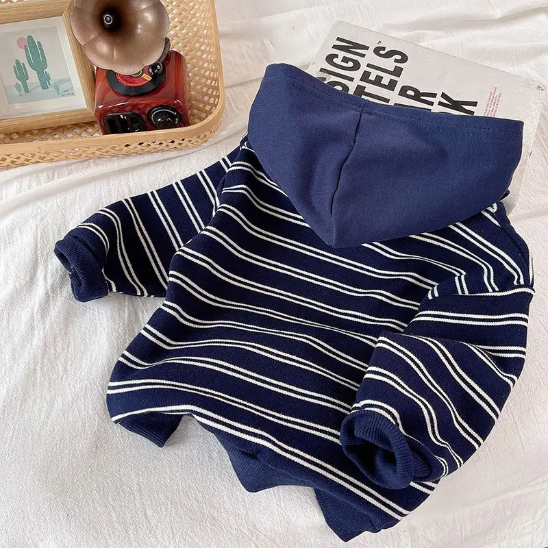 Boys Striped Hooded Sweatshirt 2026 - Image 3