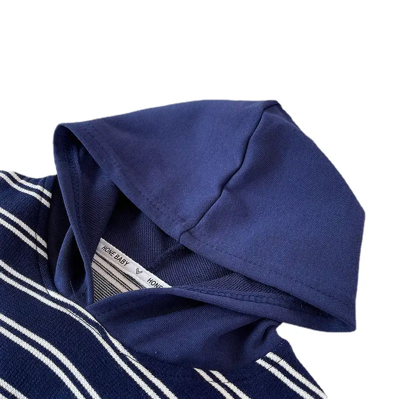 Boys Striped Hooded Sweatshirt 2026 - Image 6