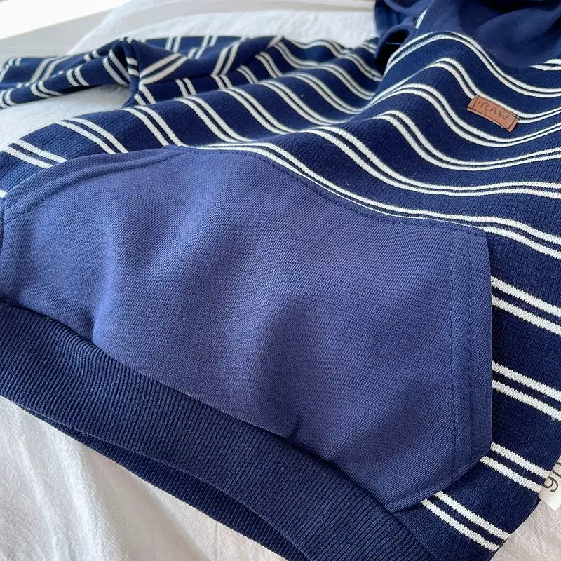 Boys Striped Hooded Sweatshirt 2026 — feature 9