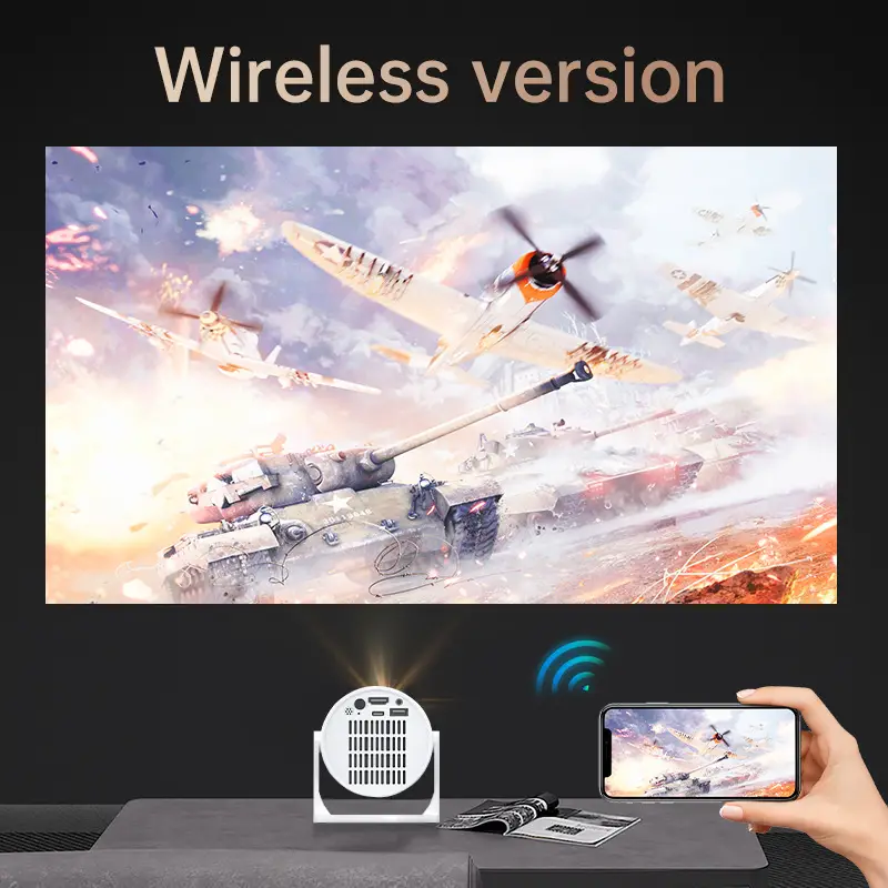 Overseas Cross-Border Hy300Mini Barrel New High-Definition Projector Portable Micro Mini Home Led Projector — feature 18