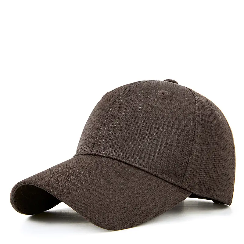 Men Women Sun Hat Pink Mesh Baseball Cap - Image 4