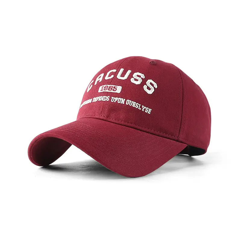 Retro Maroon Faux Fur Cap Women Men Sun Hat