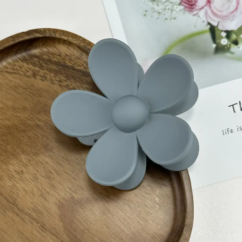Black 4cm Flower Design Hair Clip for Women — feature 18