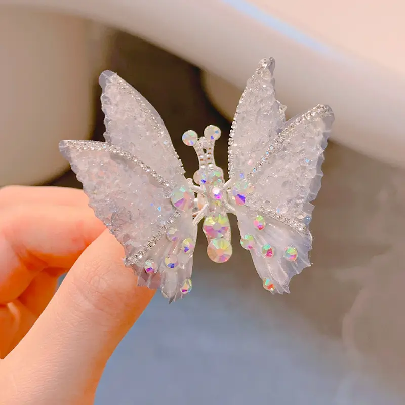 Dark gray colored diamond hairpin