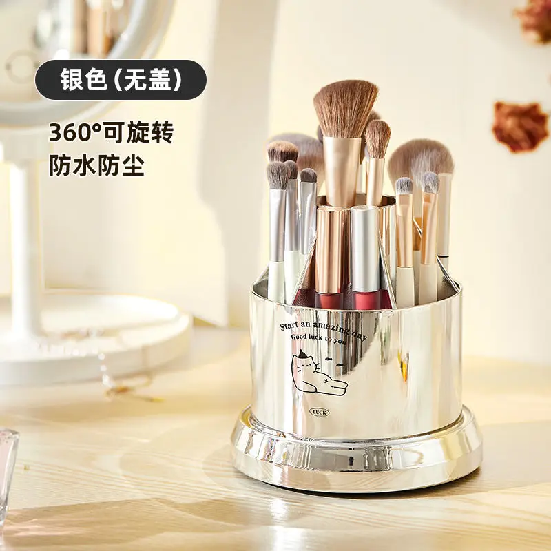 Rotating Makeup Storage Tube for Cosmetics Desk - Image 4