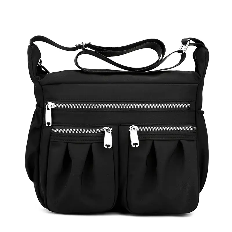 2023 New Pleated Women's Nylon Floral Shoulder Crossbody Bag