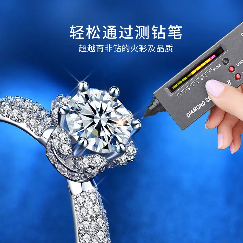 Clearance 1 Karat Ice Queen Engagement Ring Women Sterling Silver - Image 4