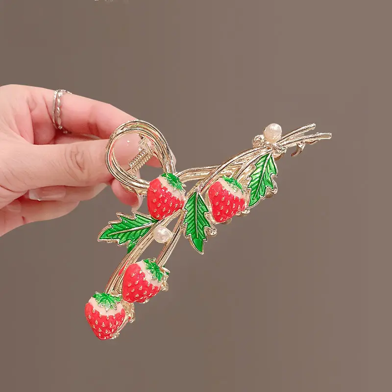 Strawberry Hairpin Clip for Women's Headwear - Image 4
