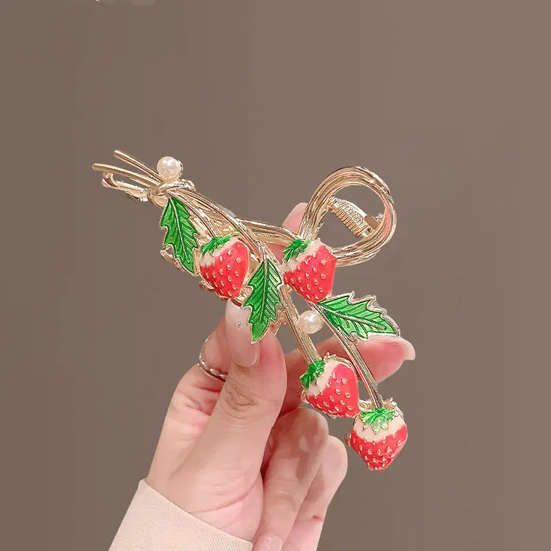 Strawberry Hairpin Clip for Women's Headwear - Image 6