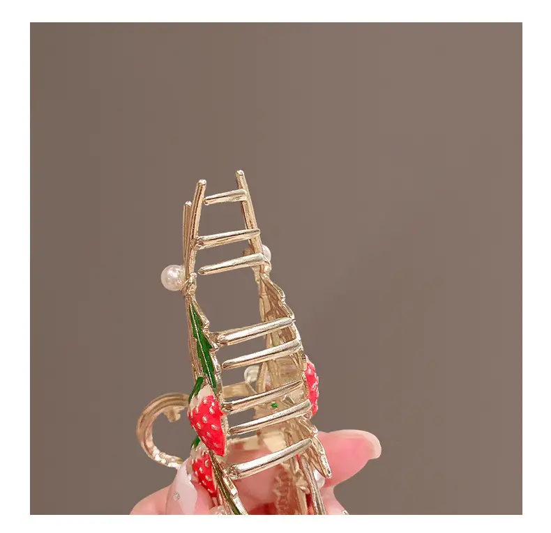 Strawberry Hairpin Clip for Women's Headwear — feature 9