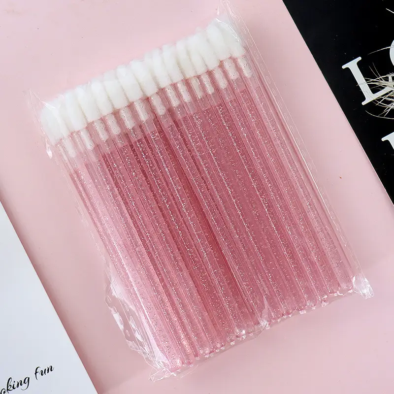 Crystal Rod Lip Glaze Brush 50pcs Portable Makeup Tool - Image 2