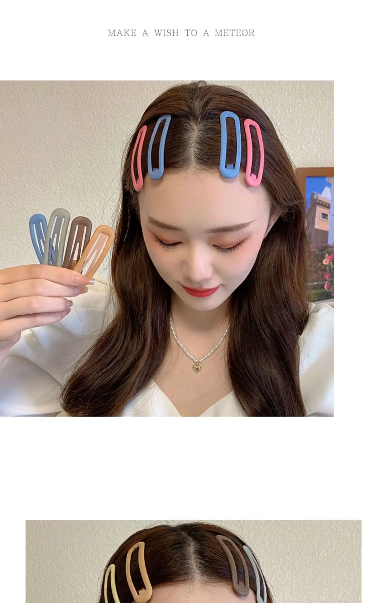 Candy Color Hairpin Clip Set for Women — feature 34